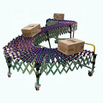 Wholesale Manual Telescopic Conveyor Roller Conveyor Roller Gravity Skate Unpowered Expandable Expandable Flexible Wheel Conveyor High